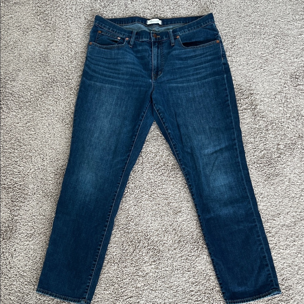 Madewell The Slim Boyfriend Dark Wash Jeans